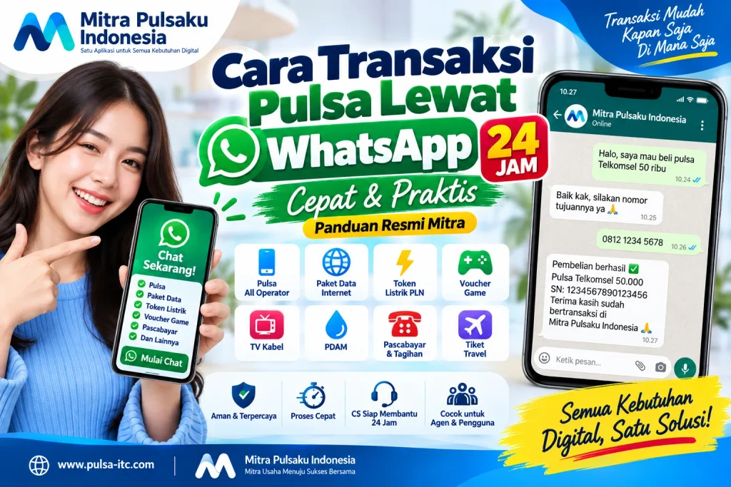 transaksi pulsa lewat whatsapp