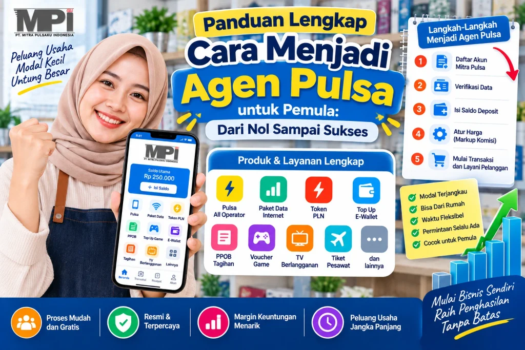 cara menjadi agen pulsa pemula