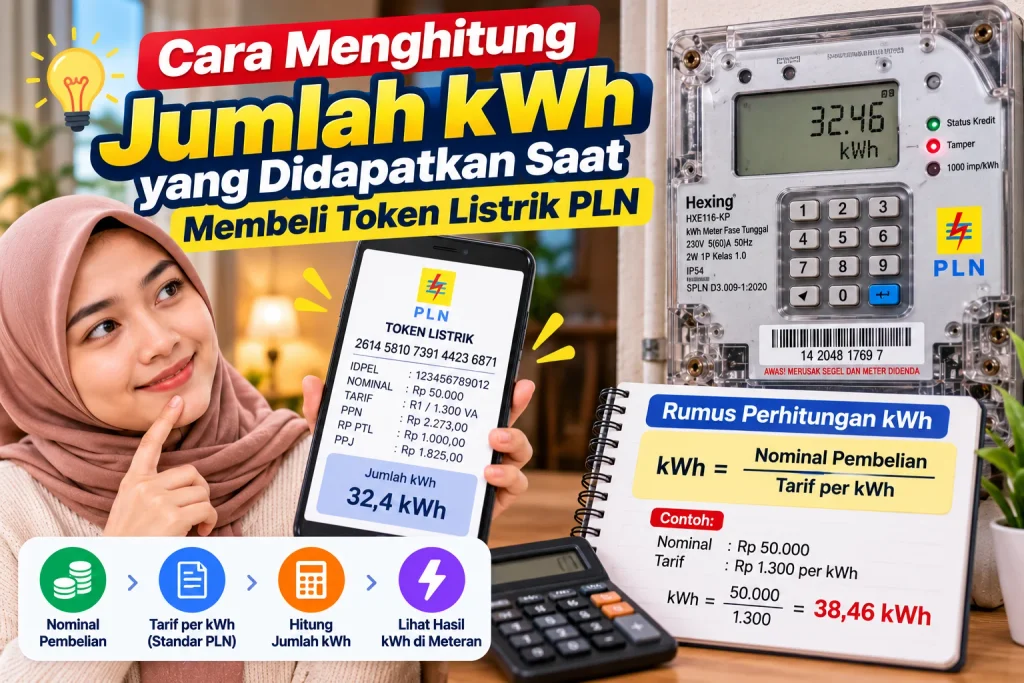 cara menghitung dapat berapa kwh beli token listrik