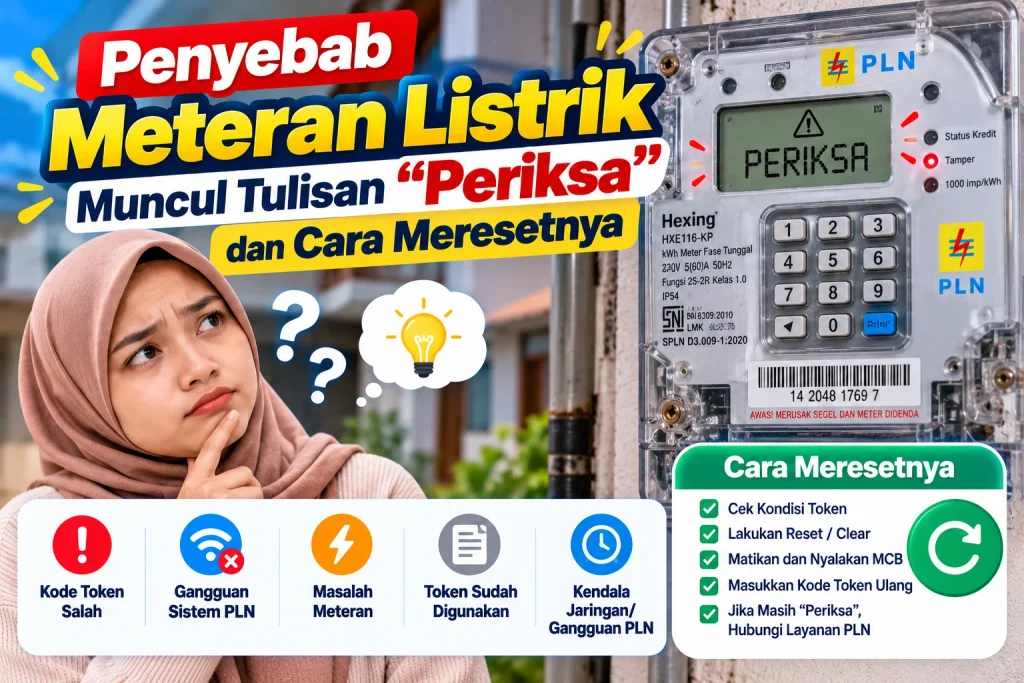 penyebab nomor token listrik ditolak dan solusinya