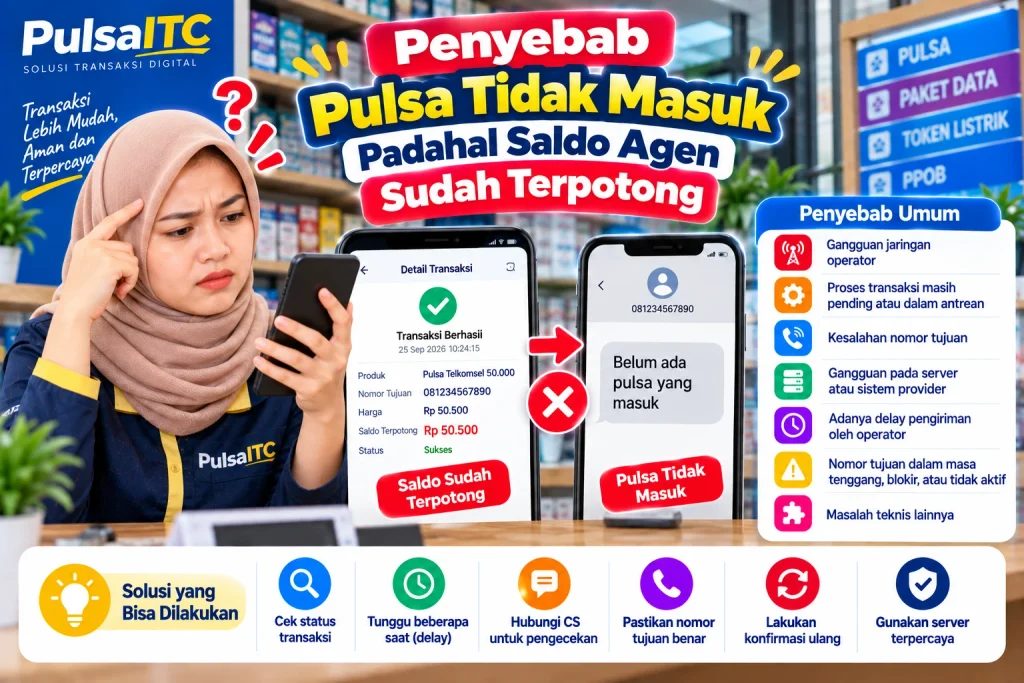 penyebab pulsa tidak masuk saldo terpotong