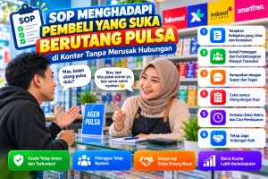 SOP Menghadapi Pembeli yang Suka Berutang Pulsa di Konter Tanpa Merusak Hubungan